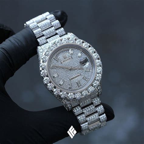 bust down rolex white gold|bust down rolex price.